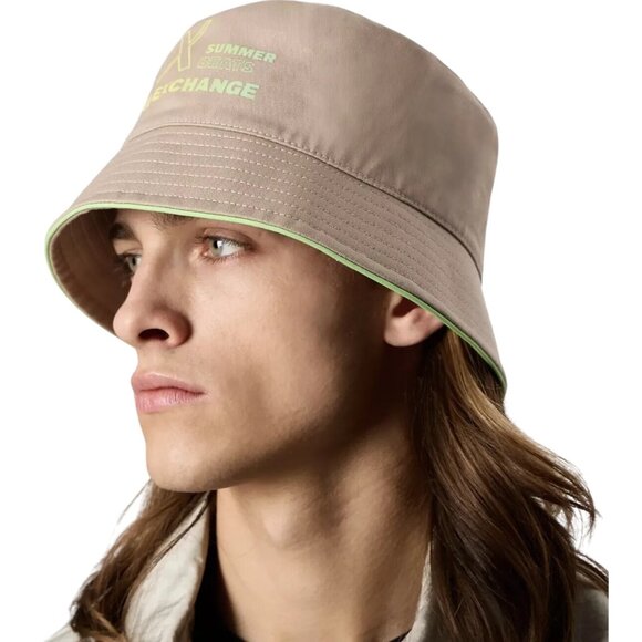 A|X ARMANI EXCHANGE Large/Extra Large Summer Beats Cotton Twill Bucket Hat - Picture 3 of 5